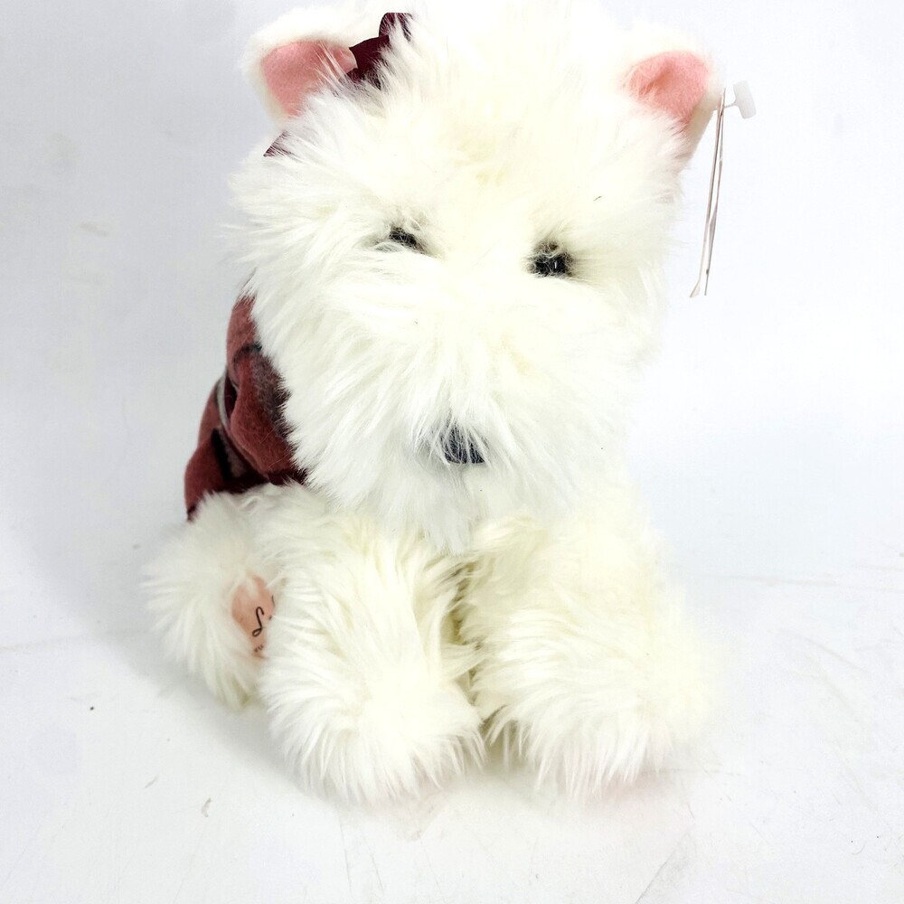 2001 Gund For Victoria’s Secret Stuffed Westie Dog in Plaid Sweater Lola NWTs